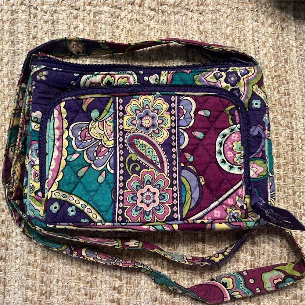 Vera Bradley Vibrant Patterned Quilted Shoulder Bag
